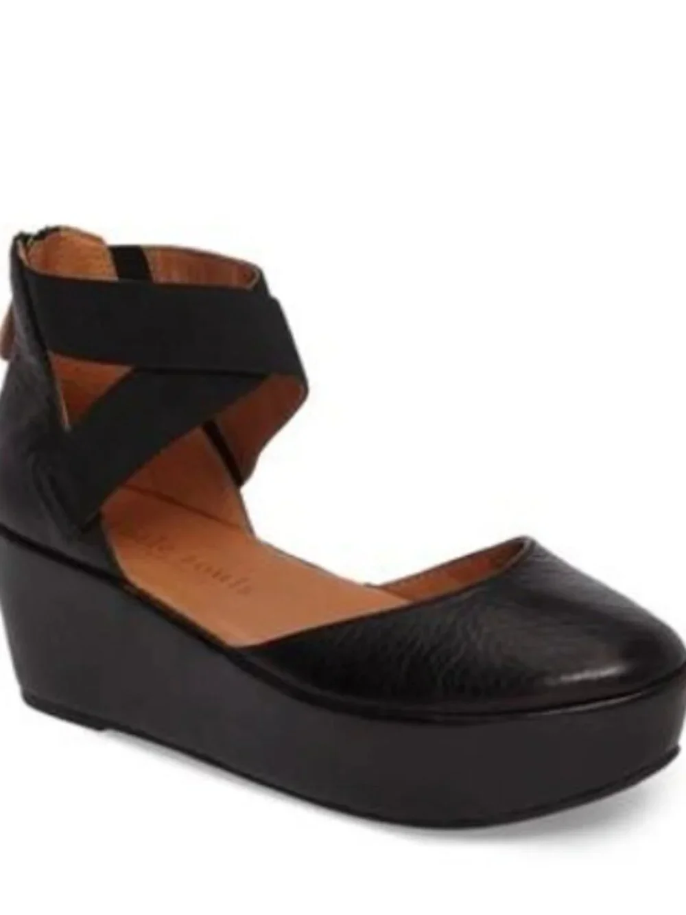 Nyssa Platform Wedge with Elastic Ankle Straps